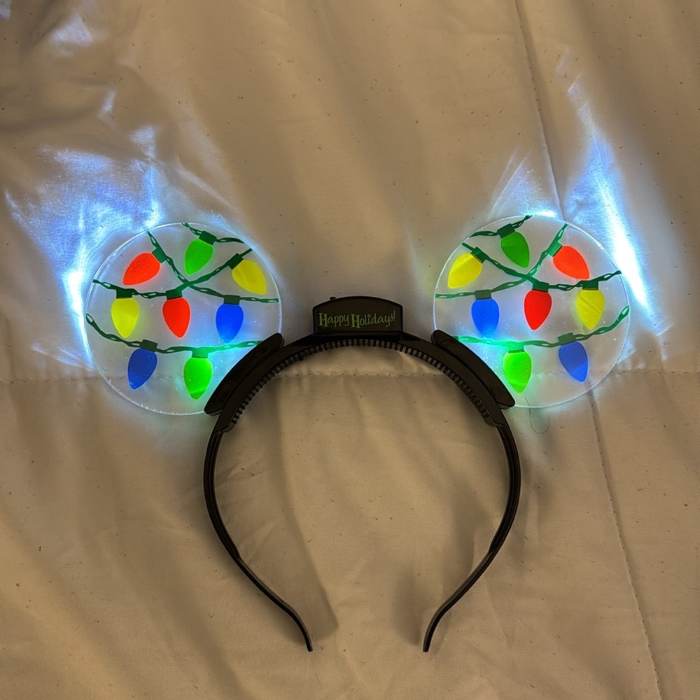 Disney Holiday Light-Up Mickey Ears Headband - Picture 2 of 4